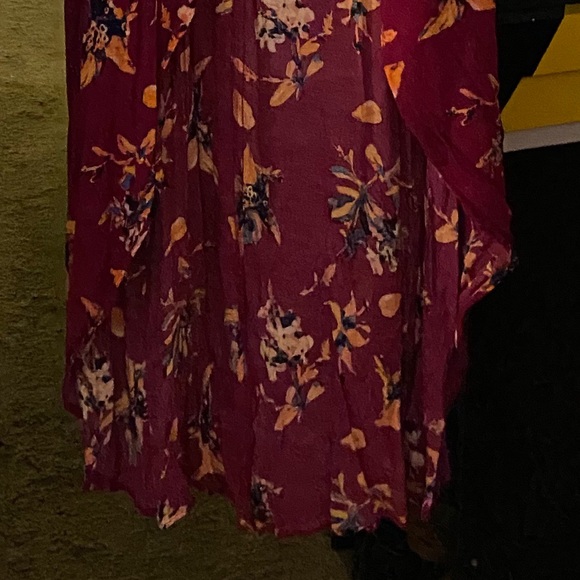 Floral romper w/ skirt, skirt dress, floral dress - Picture 4 of 5